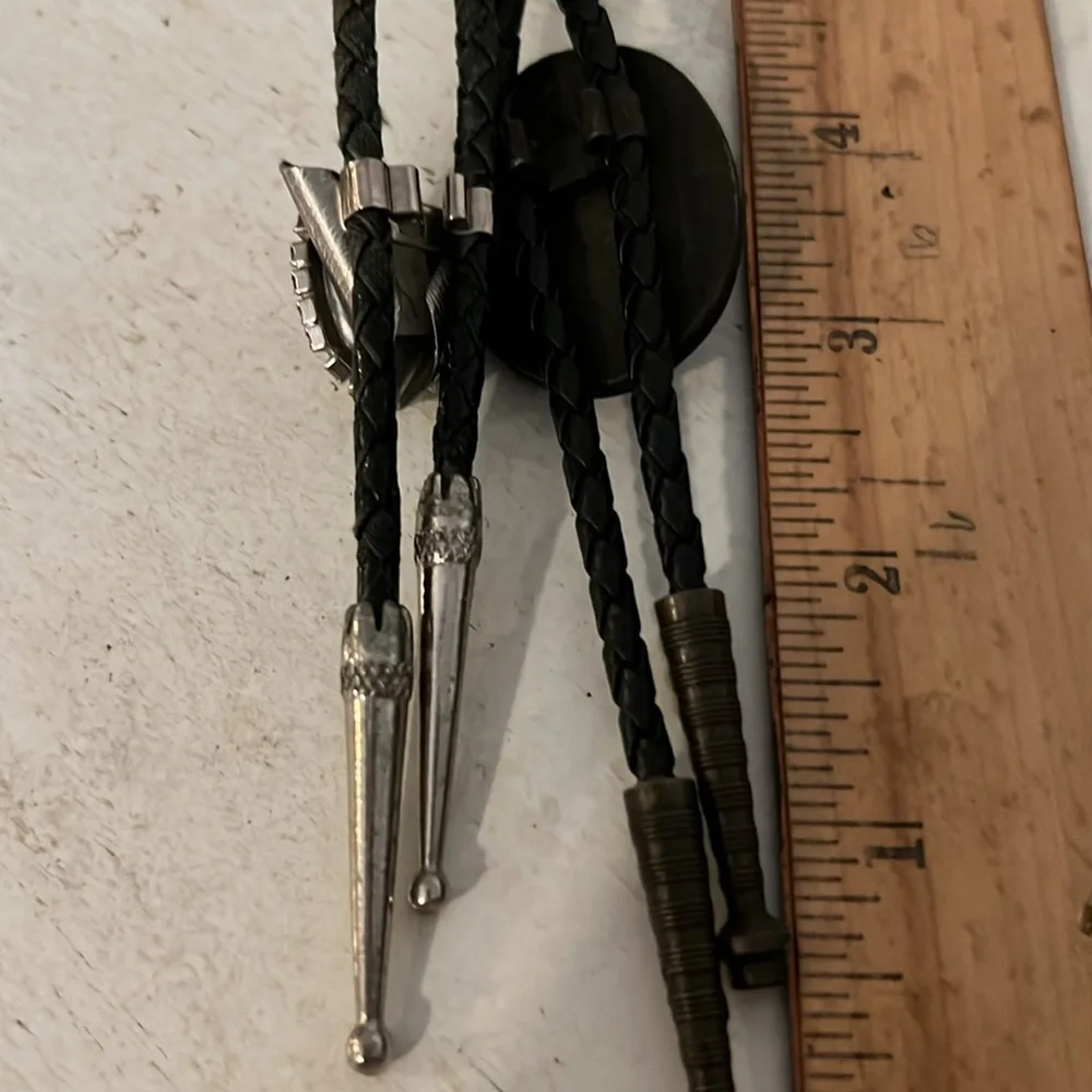 Lot 2 Vintage Cowboy Bolo ties Western